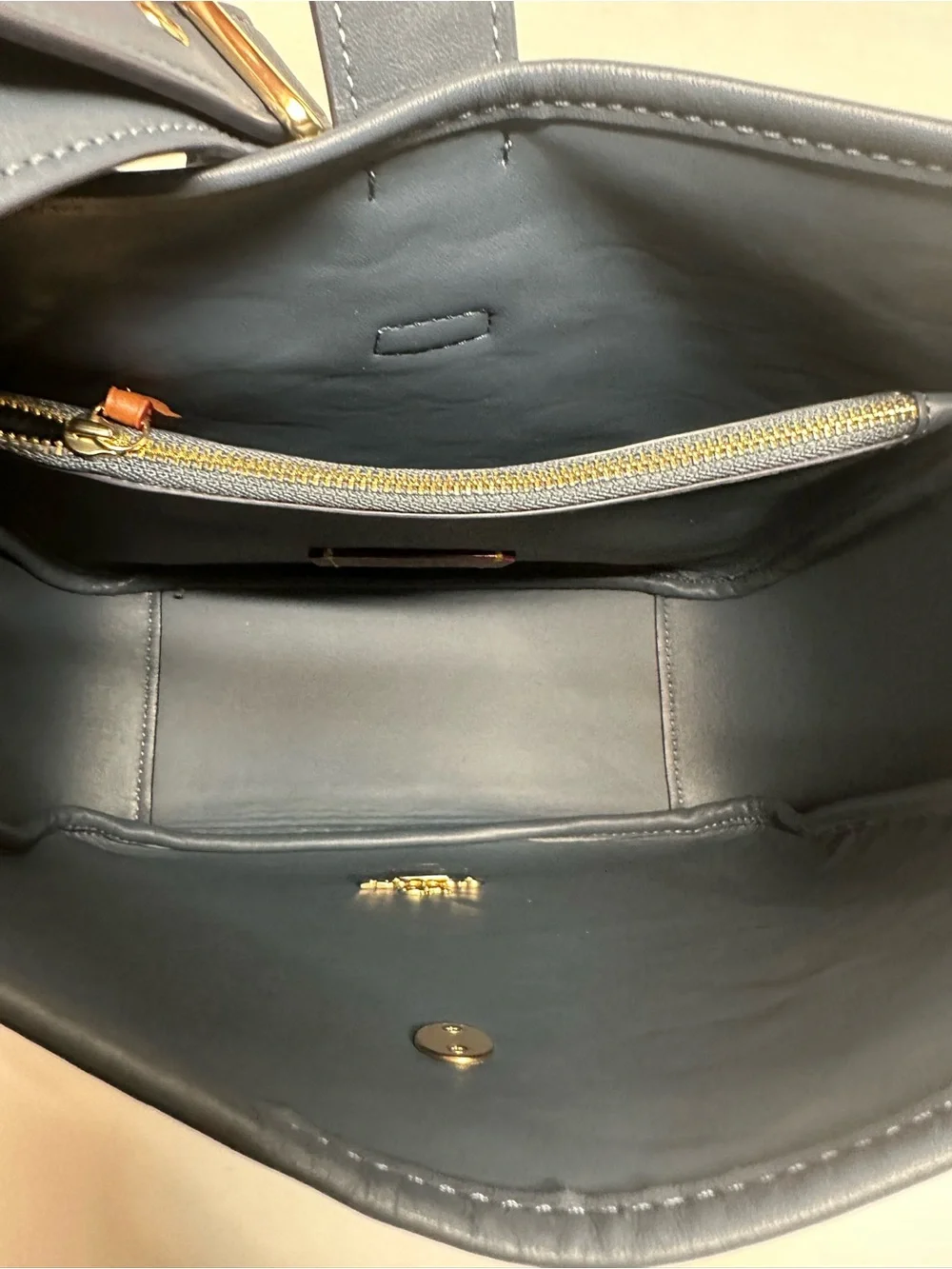 Coach Denim Signature Shoulder Bag in Blue